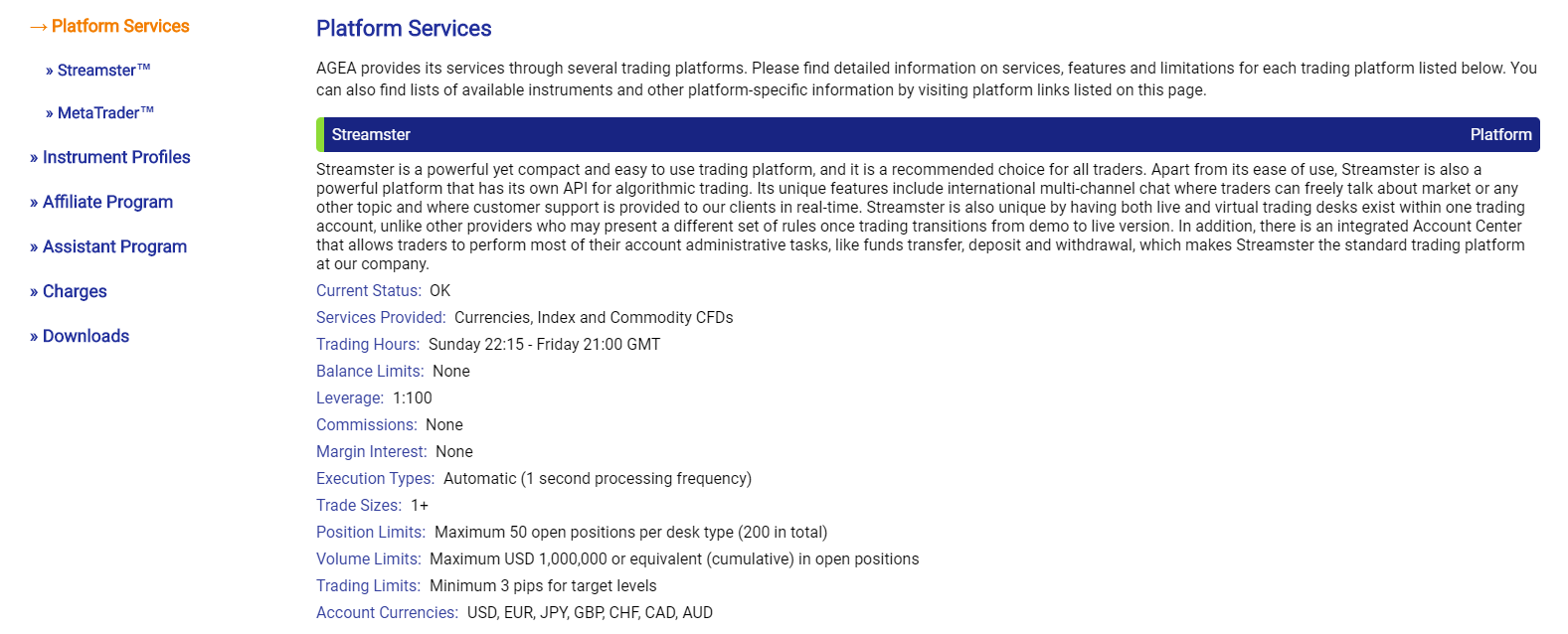 AGEA platform services
